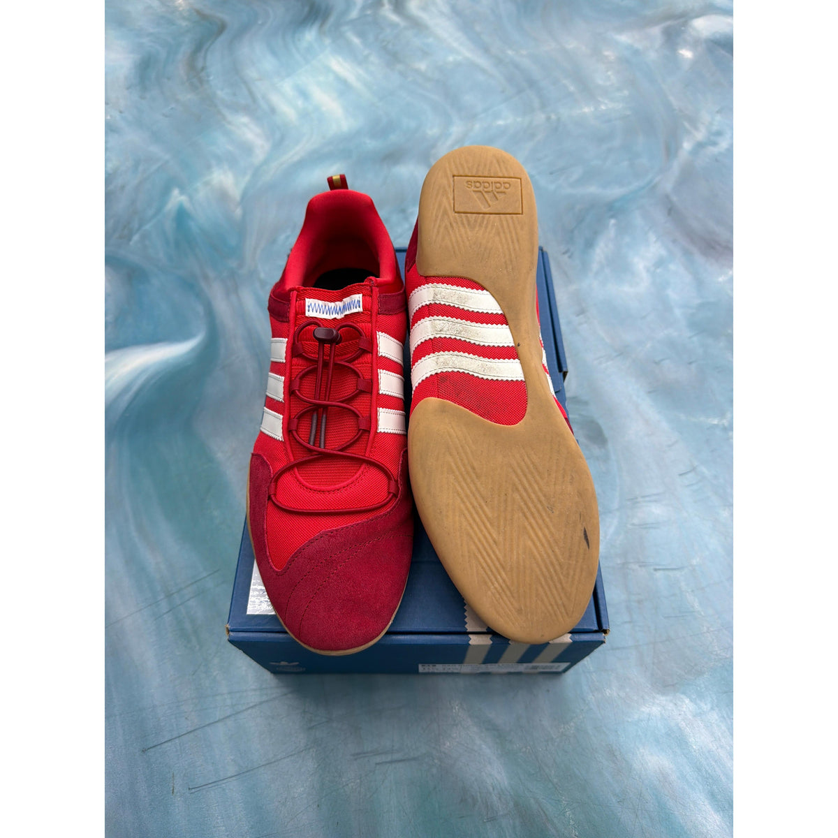 ADIDAS BALLERINA BAD BUNNY FLAMBOYAN PRE OWNED SIZE 11.5