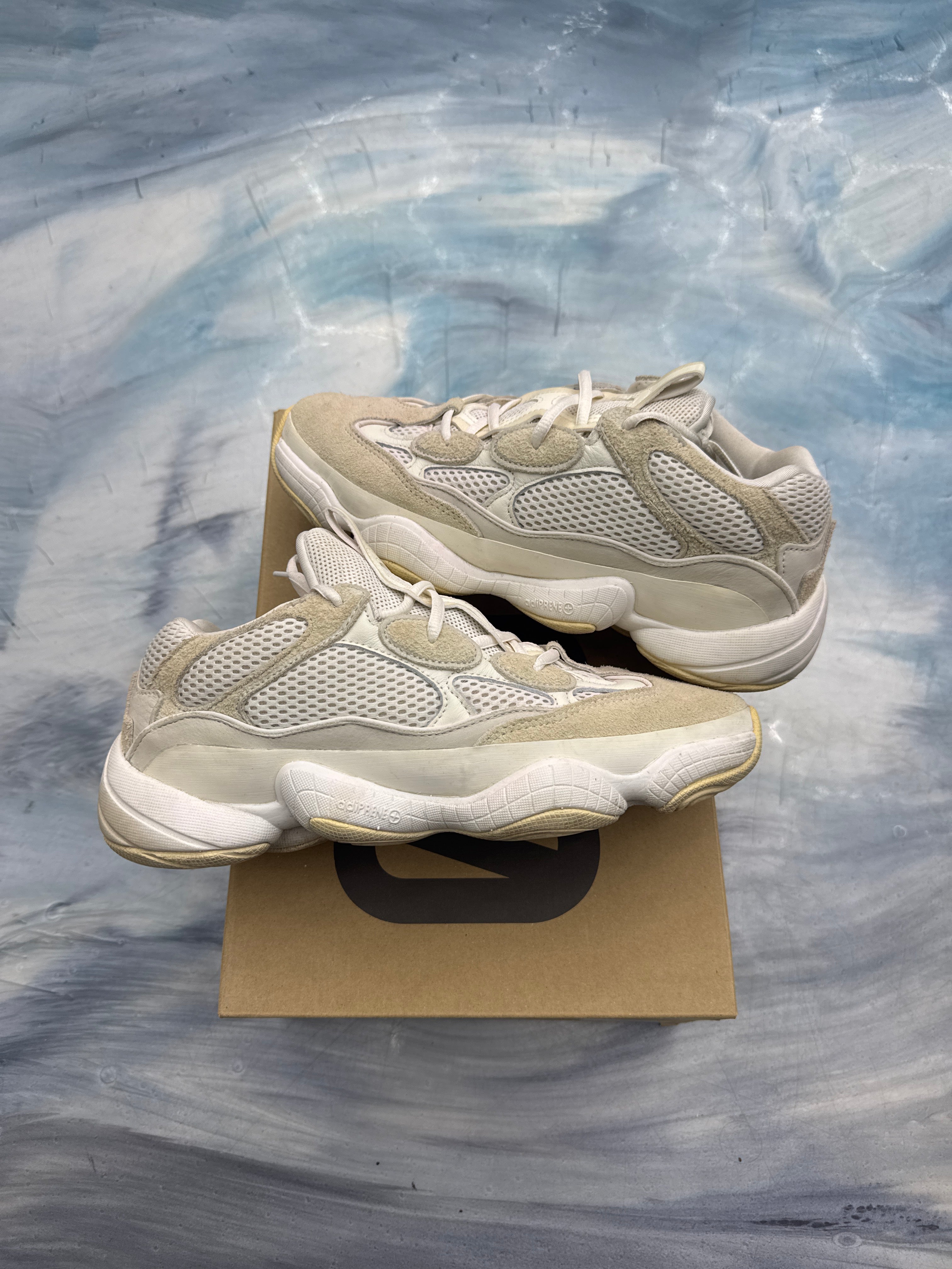 ADIDAS YEEZY 500 BONE WHITE (2023) PRE OWNED SIZE 9.5