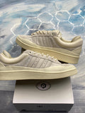 Pre-owned Adidas Campus Light Bad Bunny Cream sneakers, size 11.5, with suede uppers and cream soles.