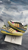 Pre-owned Adidas Powerphase Bad Bunny Benito size 11.5 sneakers with tan, orange, blue, and pink accents.
