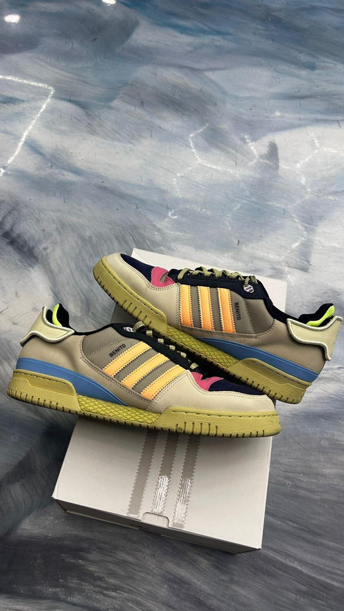 Pre-owned Adidas Powerphase Bad Bunny Benito size 11.5 sneakers with tan, orange, blue, and pink accents.