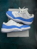 JORDAN 11 RETRO LOW UNIVERSITY BLUE SIZE 9.5 PRE OWNED