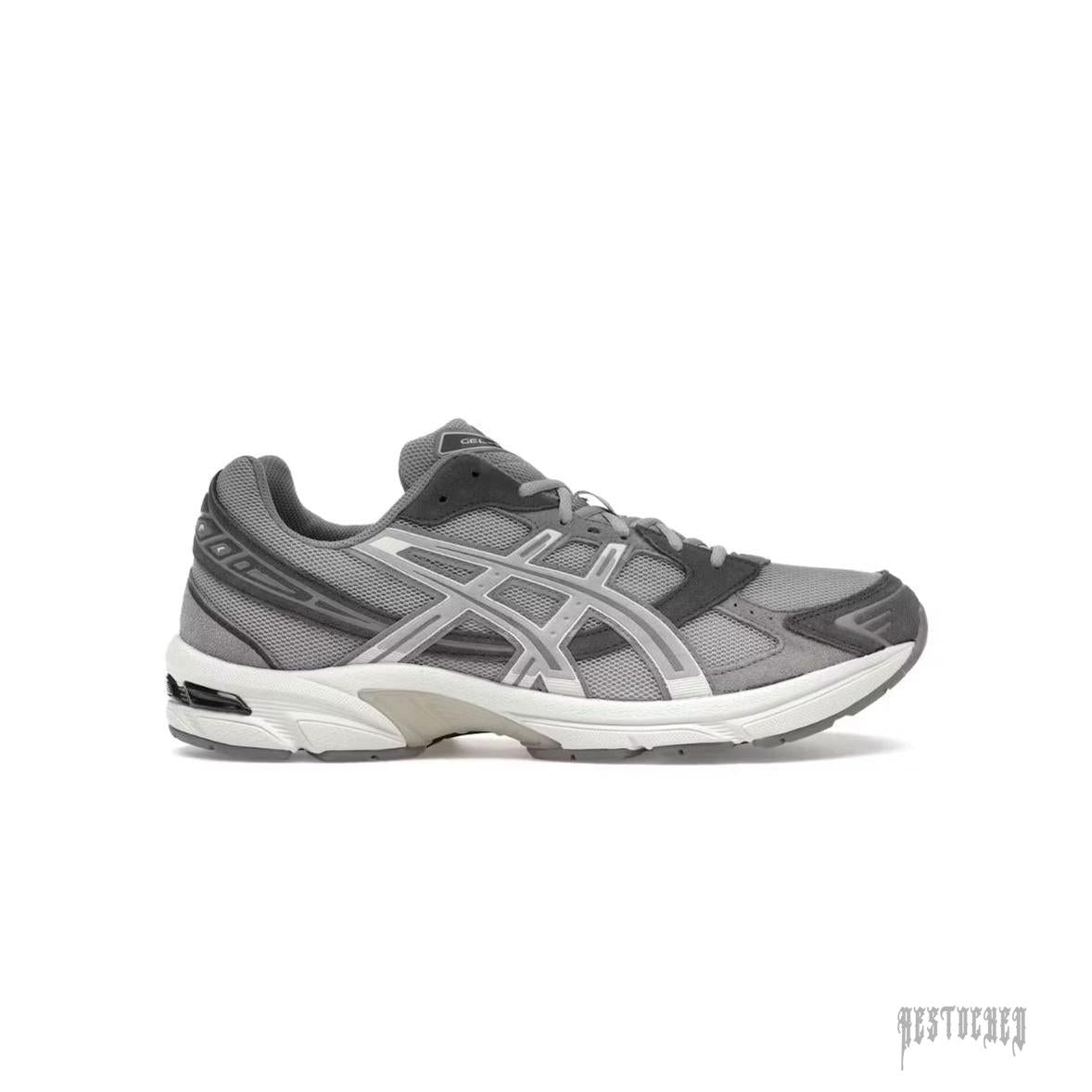 ASICS GEL-1130 sneaker in cement grey and clay grey with mesh and synthetic overlays.
