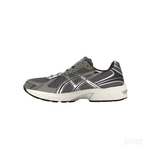 ASICS GEL-1130 sneaker in Clay Grey mesh with Pure Silver overlays and white sole.