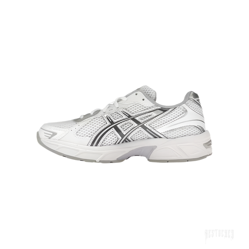 ASICS GEL-1130 white carrier grey lilac sneaker with mesh and synthetic leather.