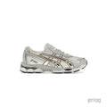 ASICS GEL NYC 2055 sneaker in cream and pure silver with mesh and synthetic overlays.