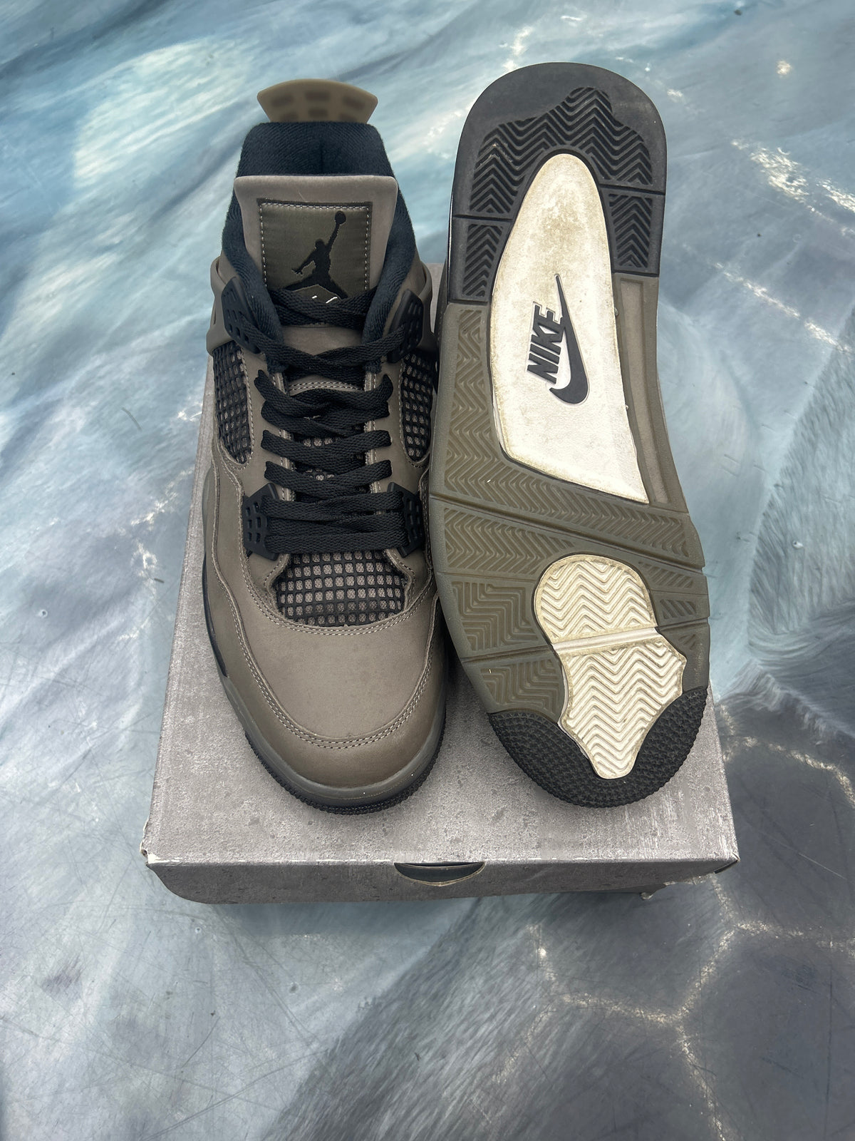 JORDAN 4 RETRO CAVE STONE PRE-OWNED SIZE 13