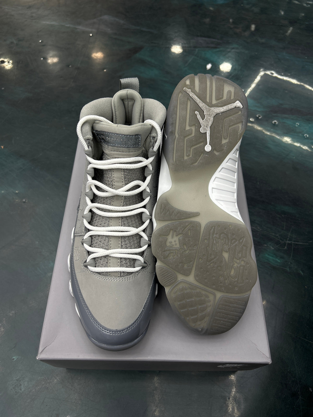 JORDAN 9 RETRO COOL GREY (2025) PRE OWNED SIZE 9
