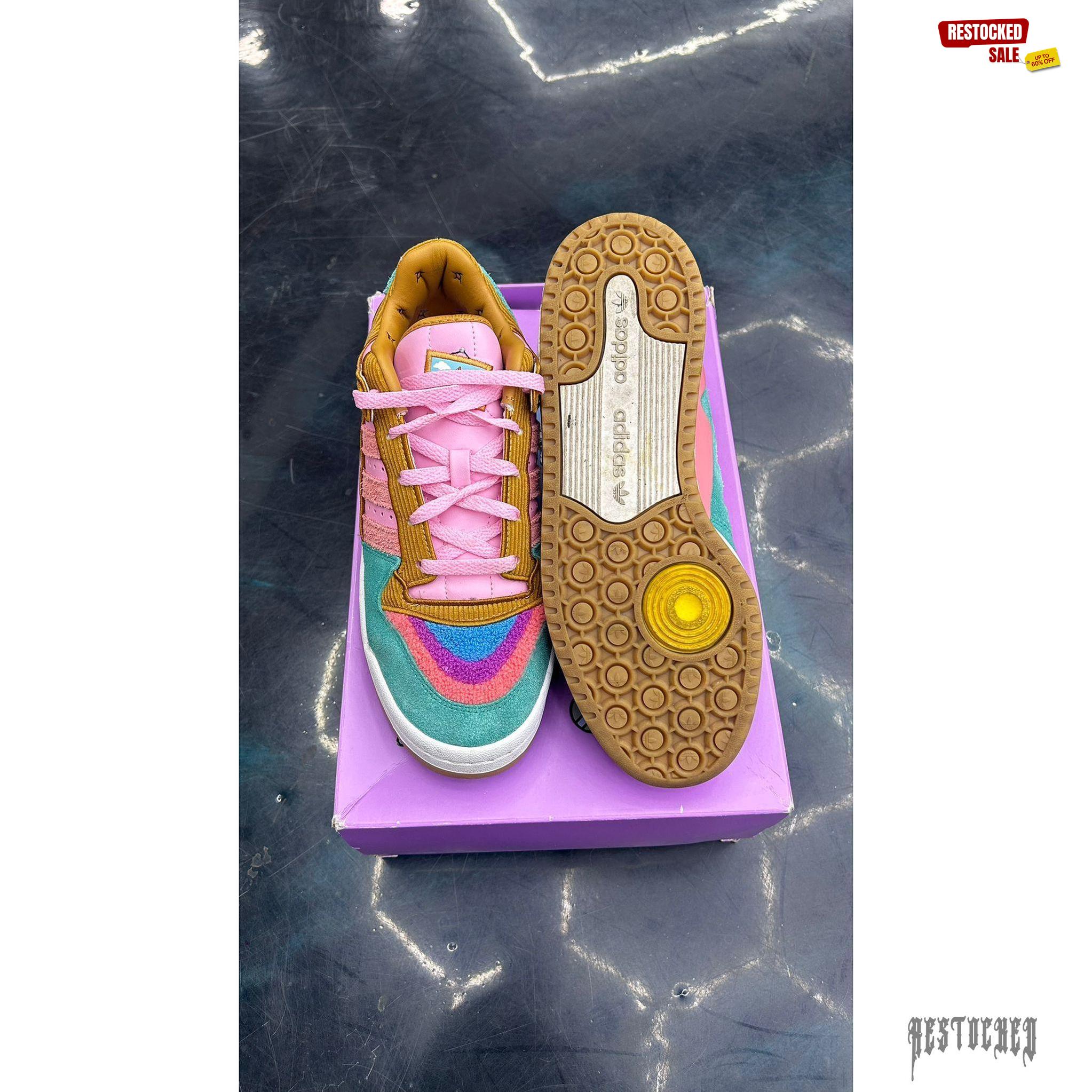ADIDAS FORUM LOW THE SIMPSONS LIVING ROOM PRE OWNED SIZE 9