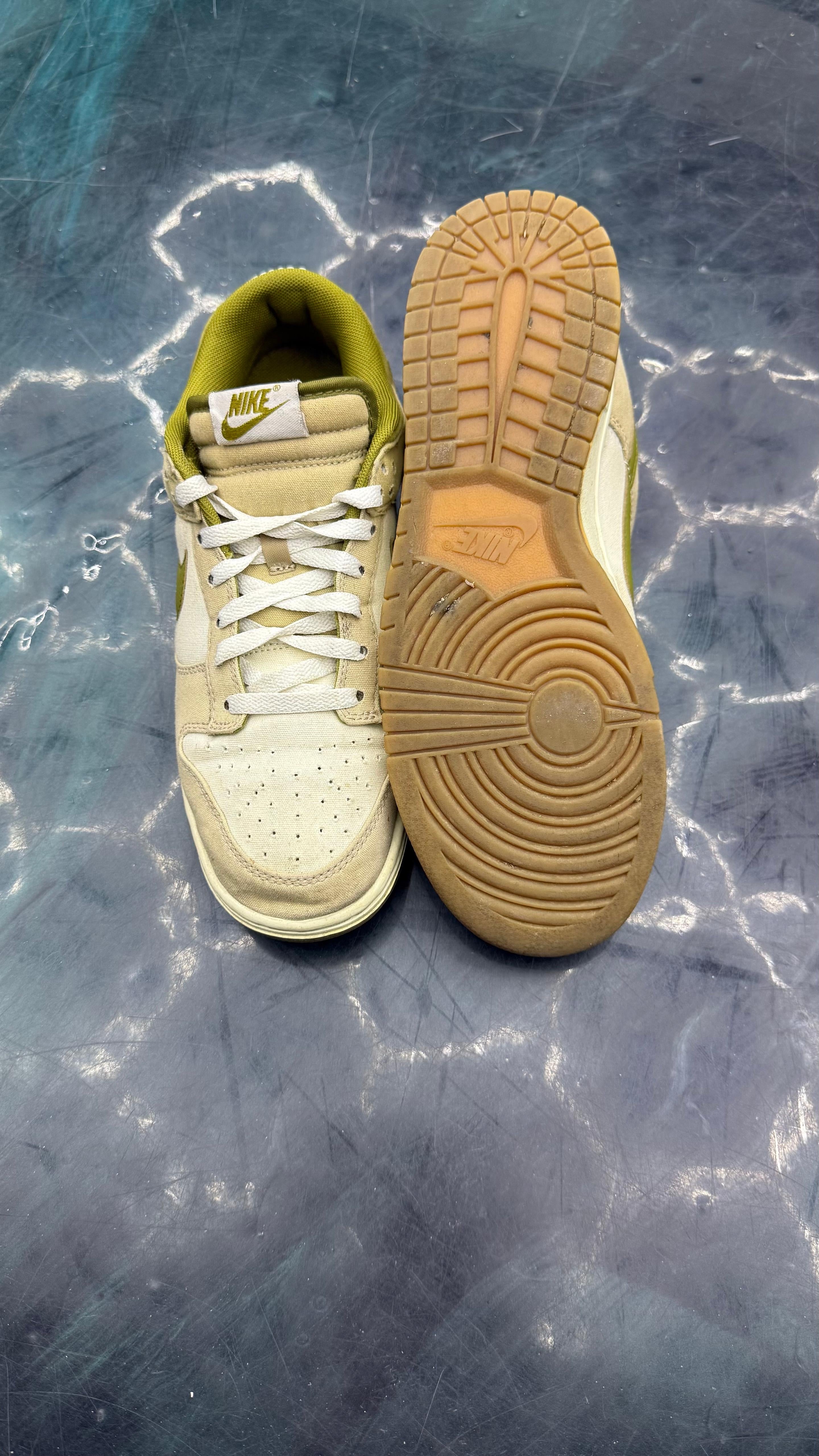 NIKE DUNK LOW SINCE 72 PACIFIC MOSS PRE OWNED SIZE 9 NO BOX