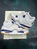JORDAN 4 RETRO SB NAVY PRE OWNED SIZE 10