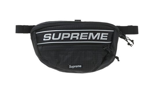 SUPREME LOGO WAIST BAG BLACK