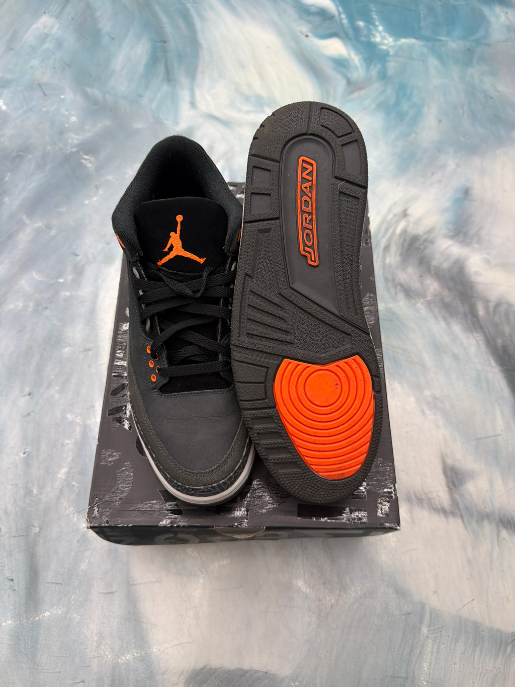 JORDAN 3 RETRO FEAR PACK PRE OWNED SIZE 10.5