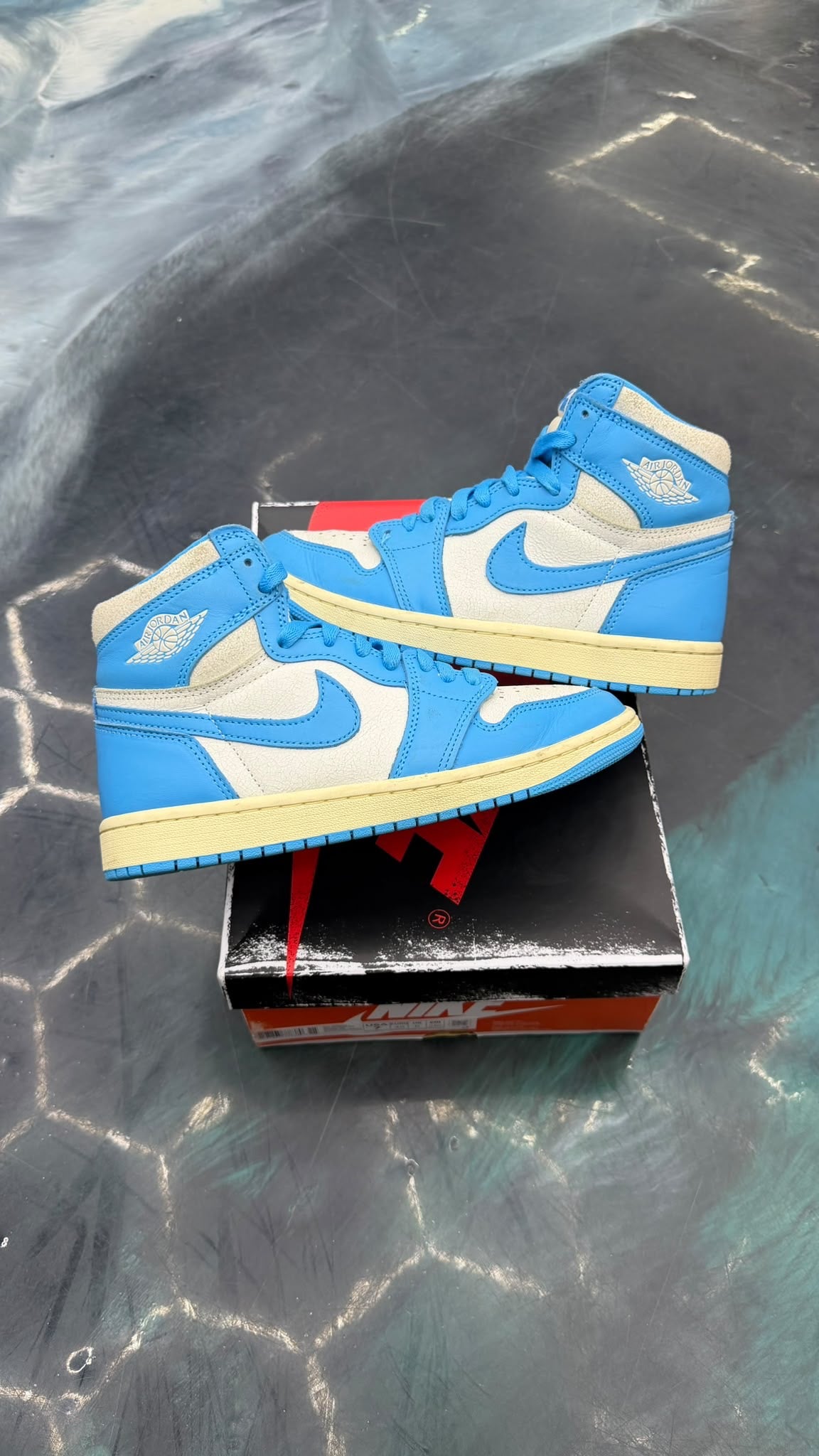 JORDAN 1 RETRO HIGH OG UNC REIMAGINED PRE OWNED SIZE 7