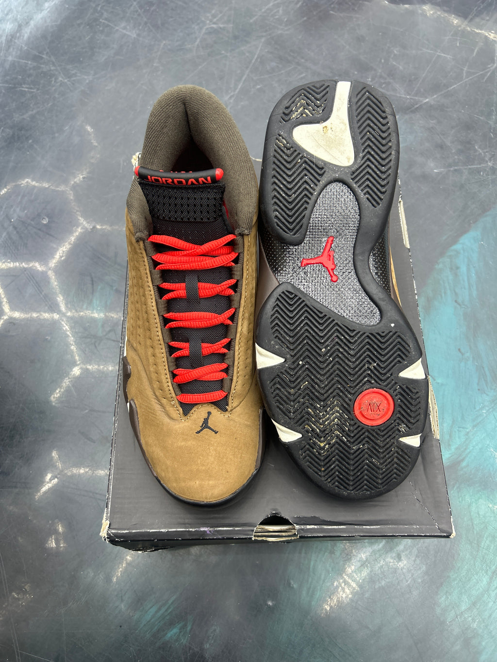JORDAN 14 RETRO WINTERIZED ARCHEO BROWN SIZE 9 PREOWNED