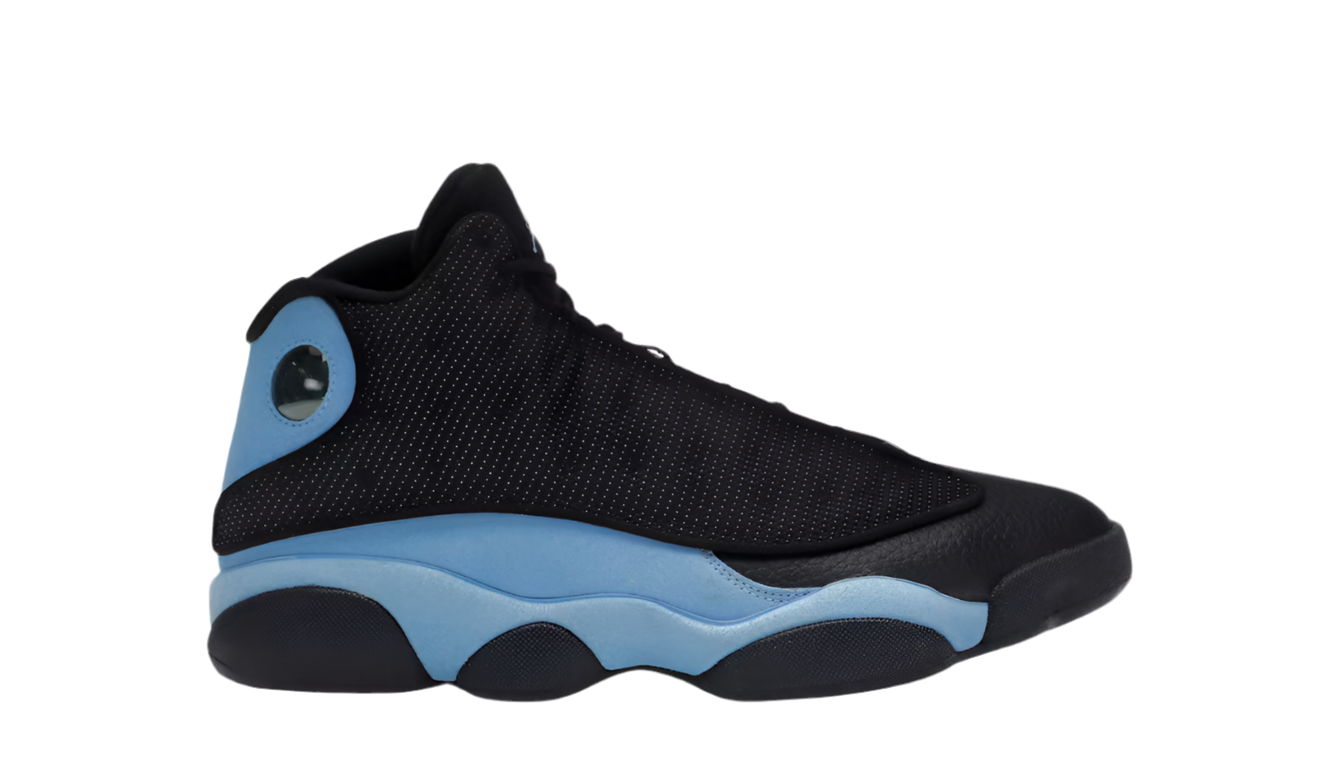 JORDAN 13 RETRO BLACK UNIVERSITY BLUE