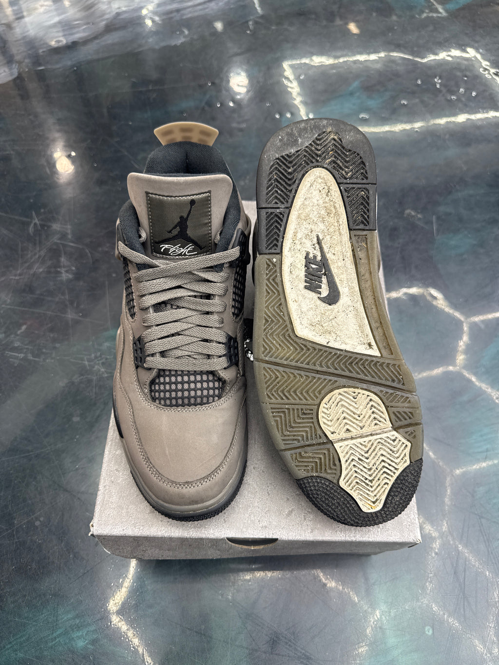 JORDAN 4 RETRO CAVE STONE PRE OWNED SIZE 11
