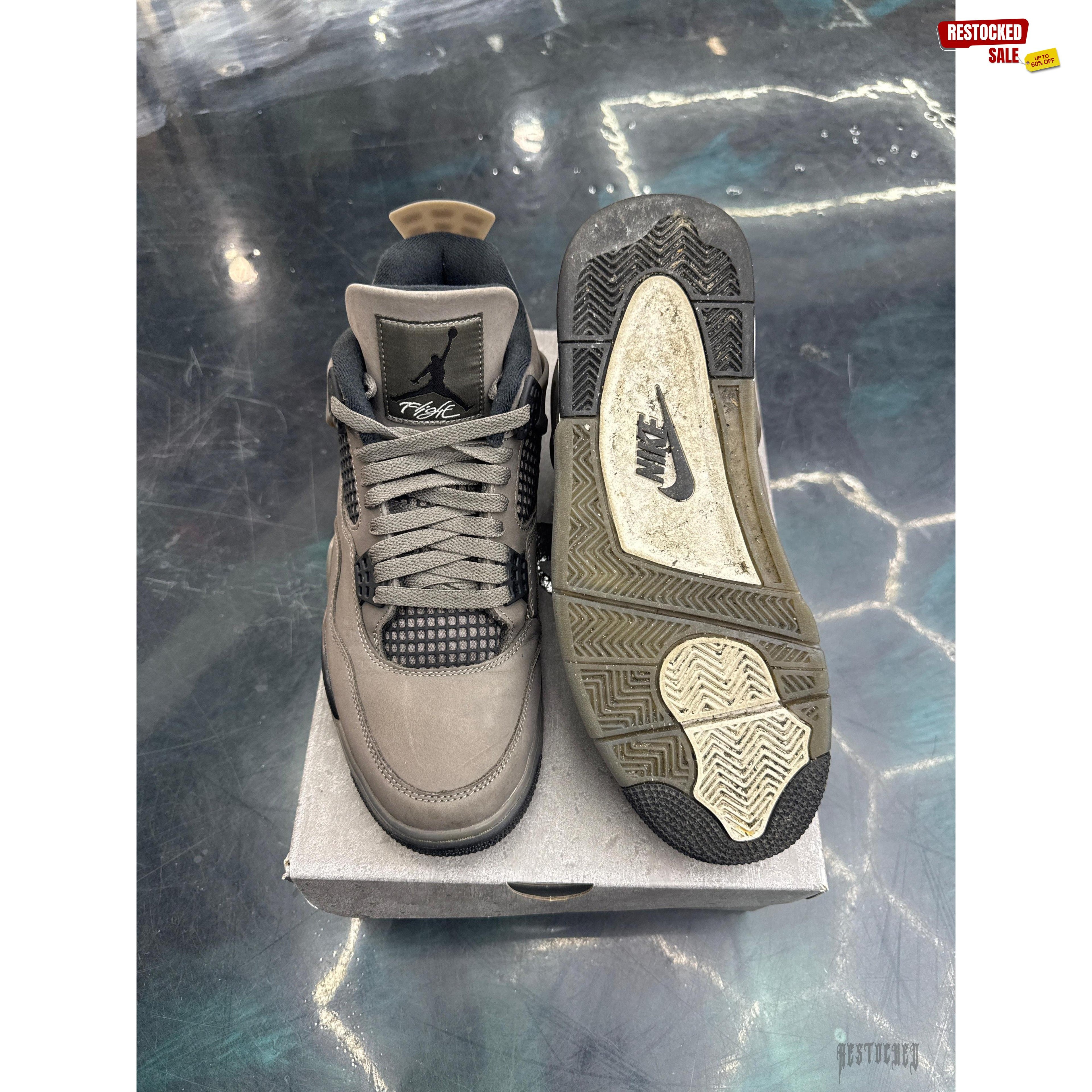 JORDAN 4 RETRO CAVE STONE PRE OWNED SIZE 11