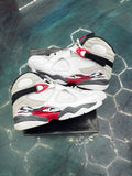 JORDAN 8 RETRO WHITE TRUE RED (2025) PRE OWNED SIZE 13