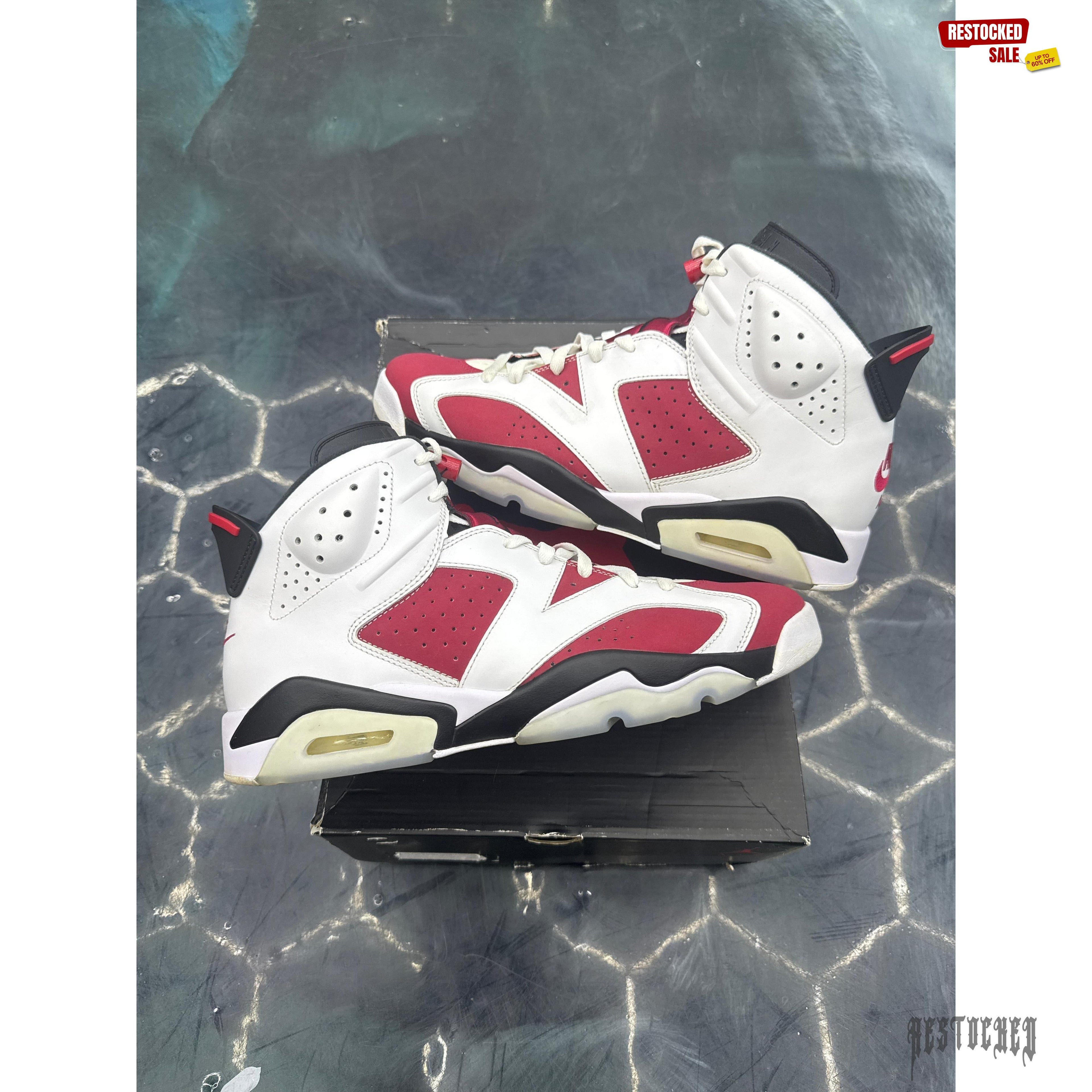 JORDAN 6 RETRO CARMINE (20201) PRE OWNED SIZE 12