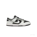 Nike Dunk Low Premium in Dark Smoke Grey tumbled leather and Barely Green smooth leather with double Swoosh.