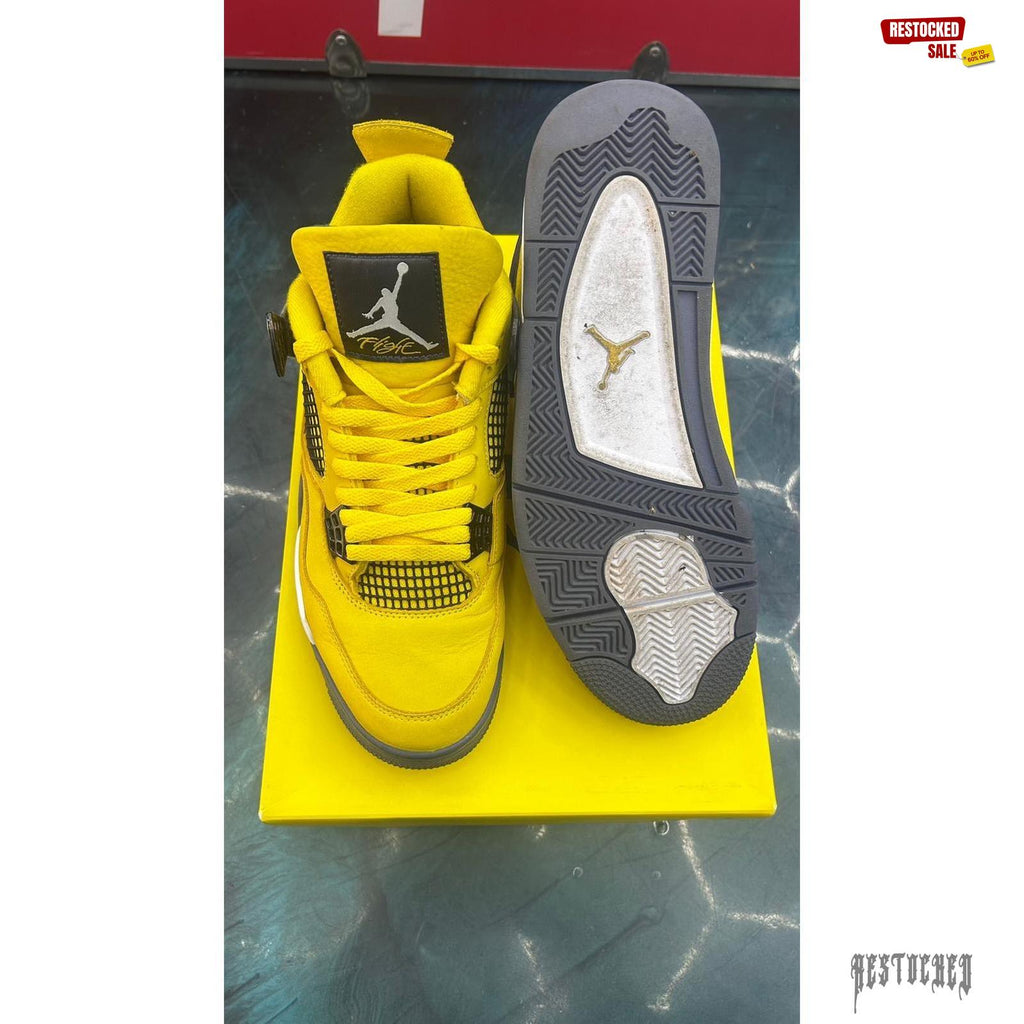 JORDAN 4 RETRO LIGHTNING PRE OWNED SIZE 10.5