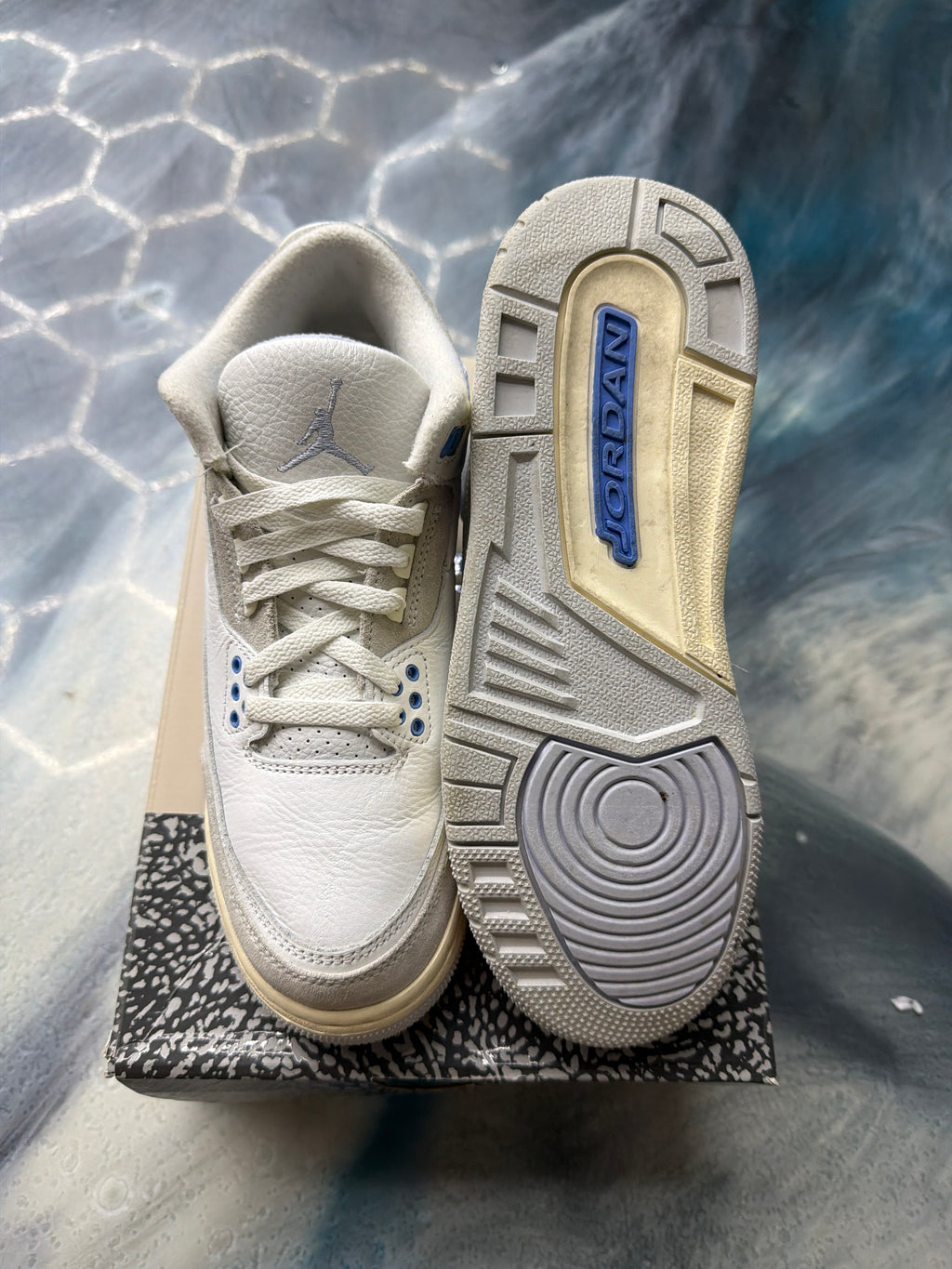 JORDAN 3 RETRO LUCKY SHORTS PRE OWNED SIZE 7Y