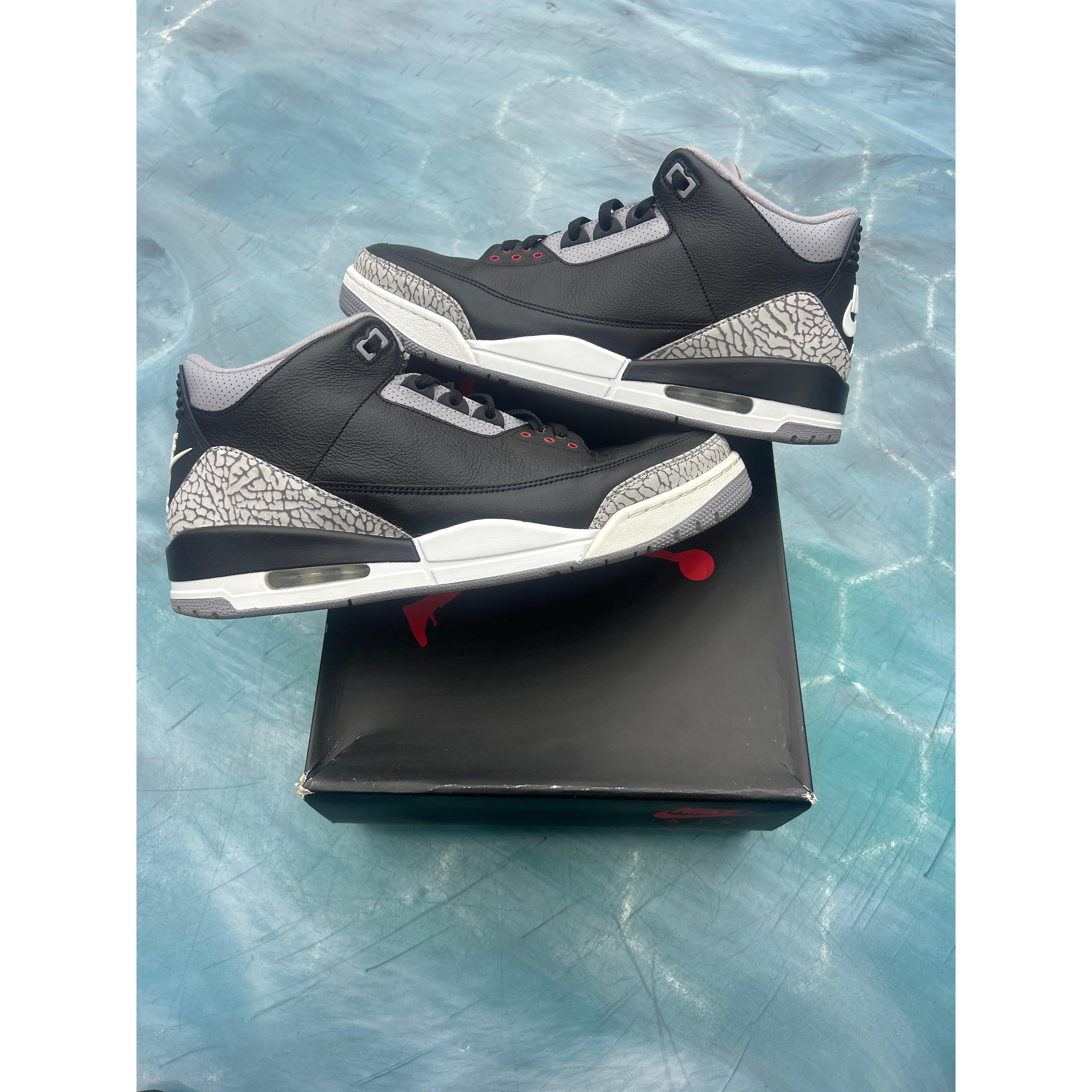JORDAN 3 RETRO OG BLACK CEMENT (2024) PREOWNED SIZE 13