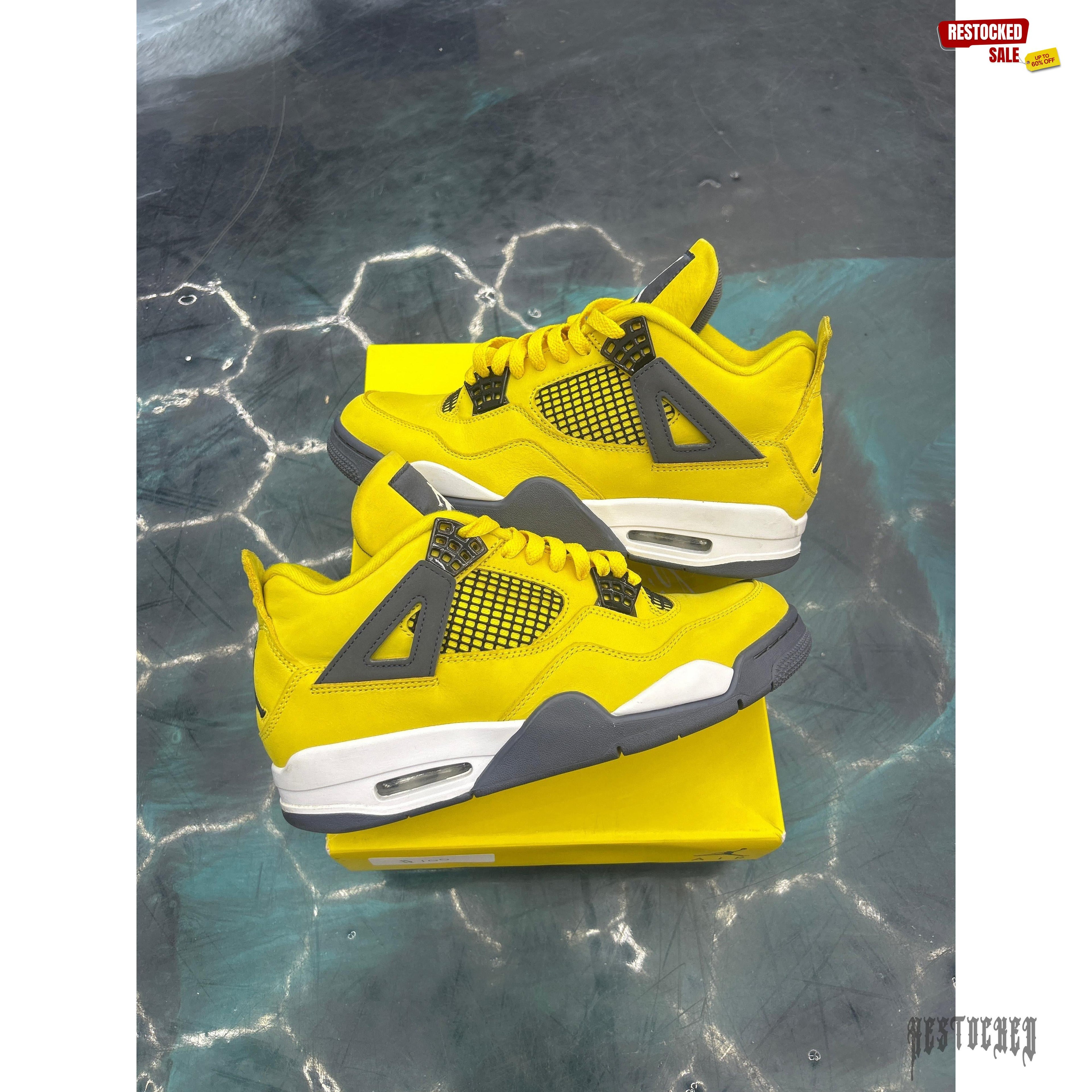 JORDAN 4 RETRO LIGHTNING PRE OWNED SIZE 8
