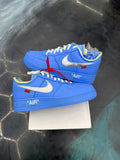 NIKE AIR FORCE 1 LOW OFF-WHITE MCA UNIVERSITY BLUE SIZE 10.5 DS