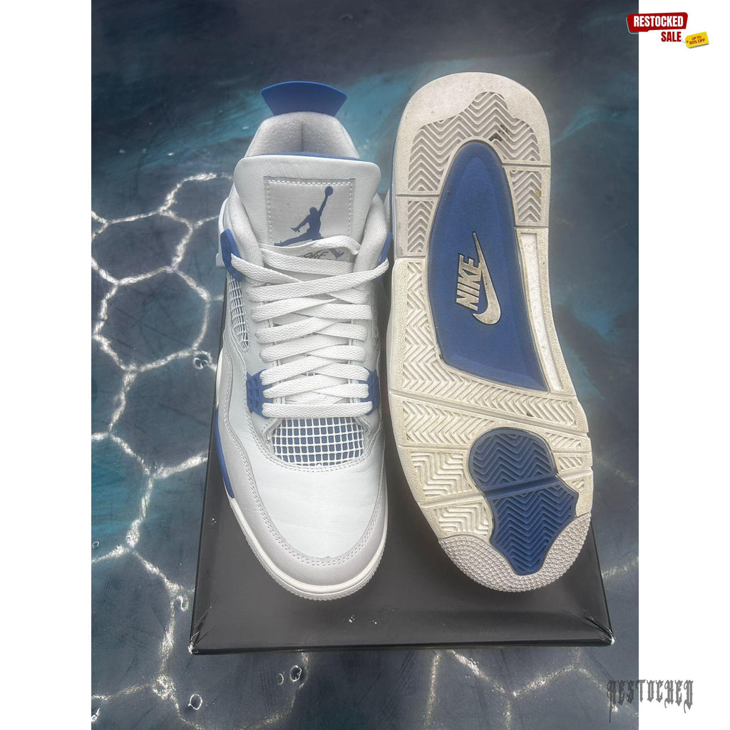 JORDAN 4 RETRO MILITARY BLUE PRE OWNED SIZE 11