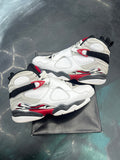 JORDAN 8 RETRO WHITE TRUE RED (2025) SIZE 8.5 PRE OWNED