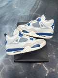 JORDAN 4 RETRO MILITARY BLUE PRE-OWNED SIZE 10