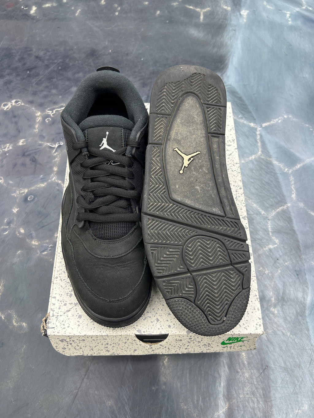JORDAN 4 RM BLACK CAT 12 PRE OWNED SIZE 12