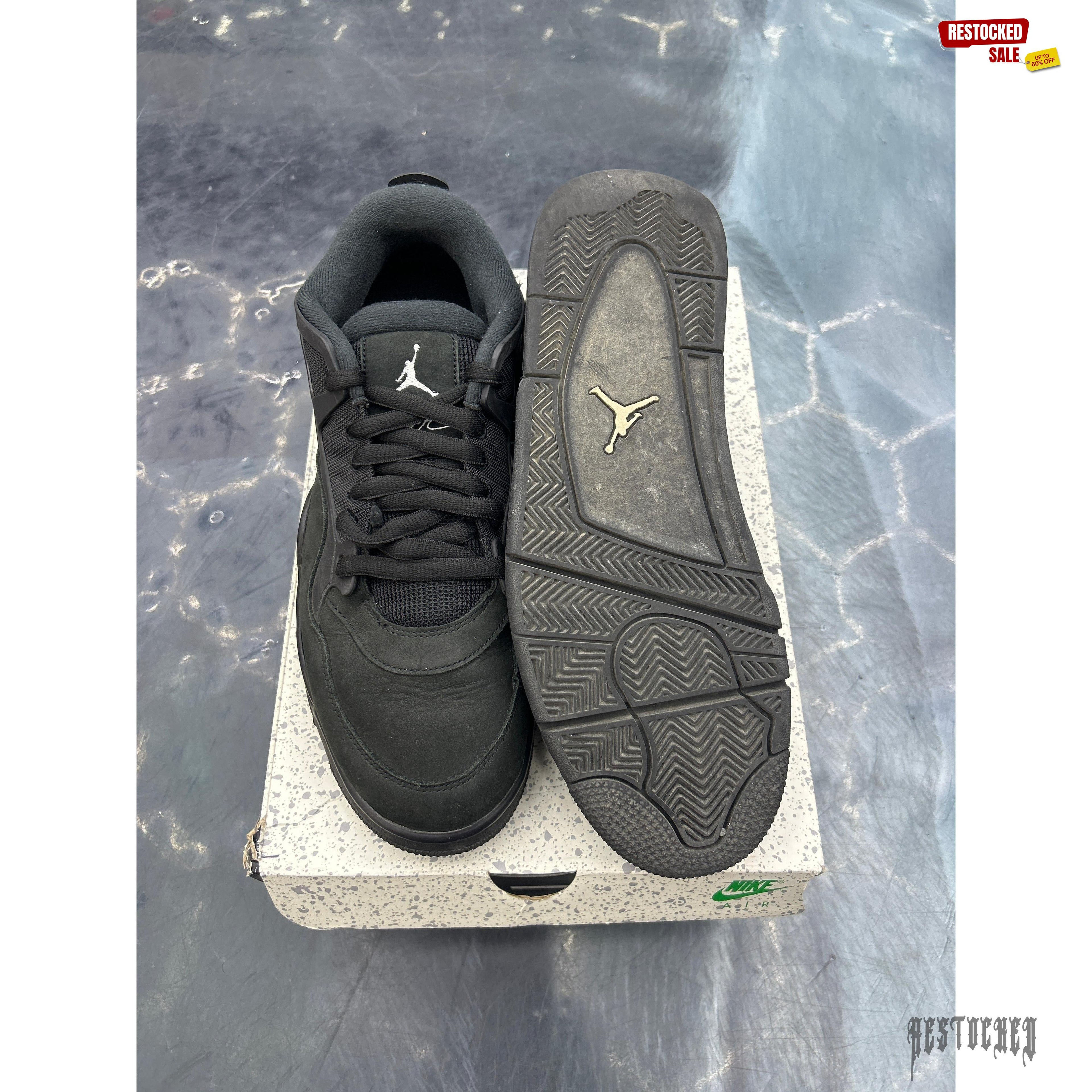 JORDAN 4 RM BLACK CAT 12 PRE OWNED SIZE 12
