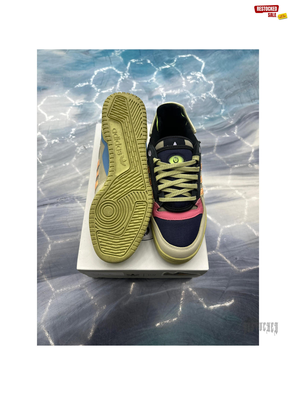 ADIDAS FORUM POWERPHASE BAD BUNNY BENITO PRE OWNED SIZE 9