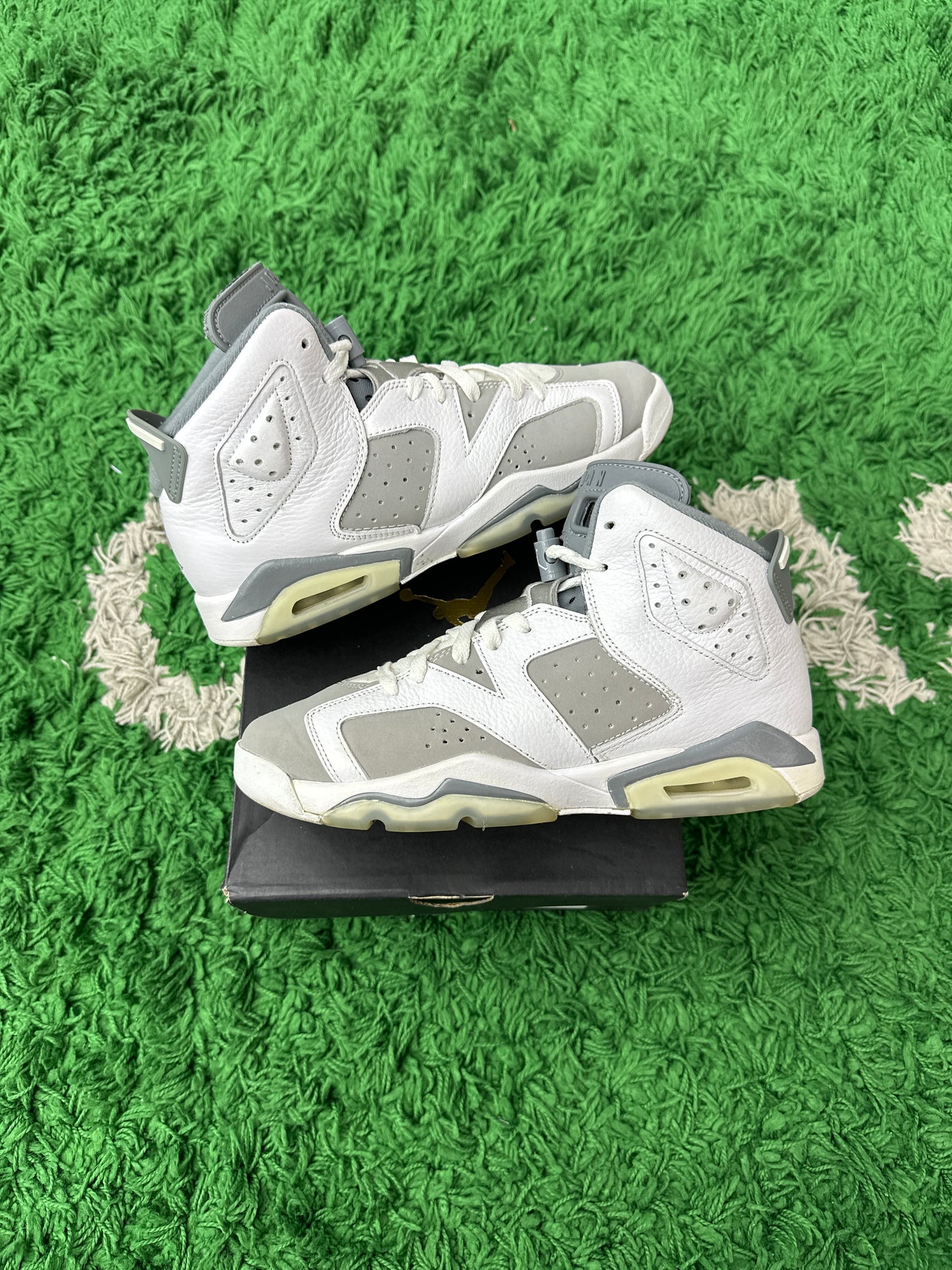 JORDAN 6 RETRO COOL GREY (GS) PRE-OWNED SIZE 7Y