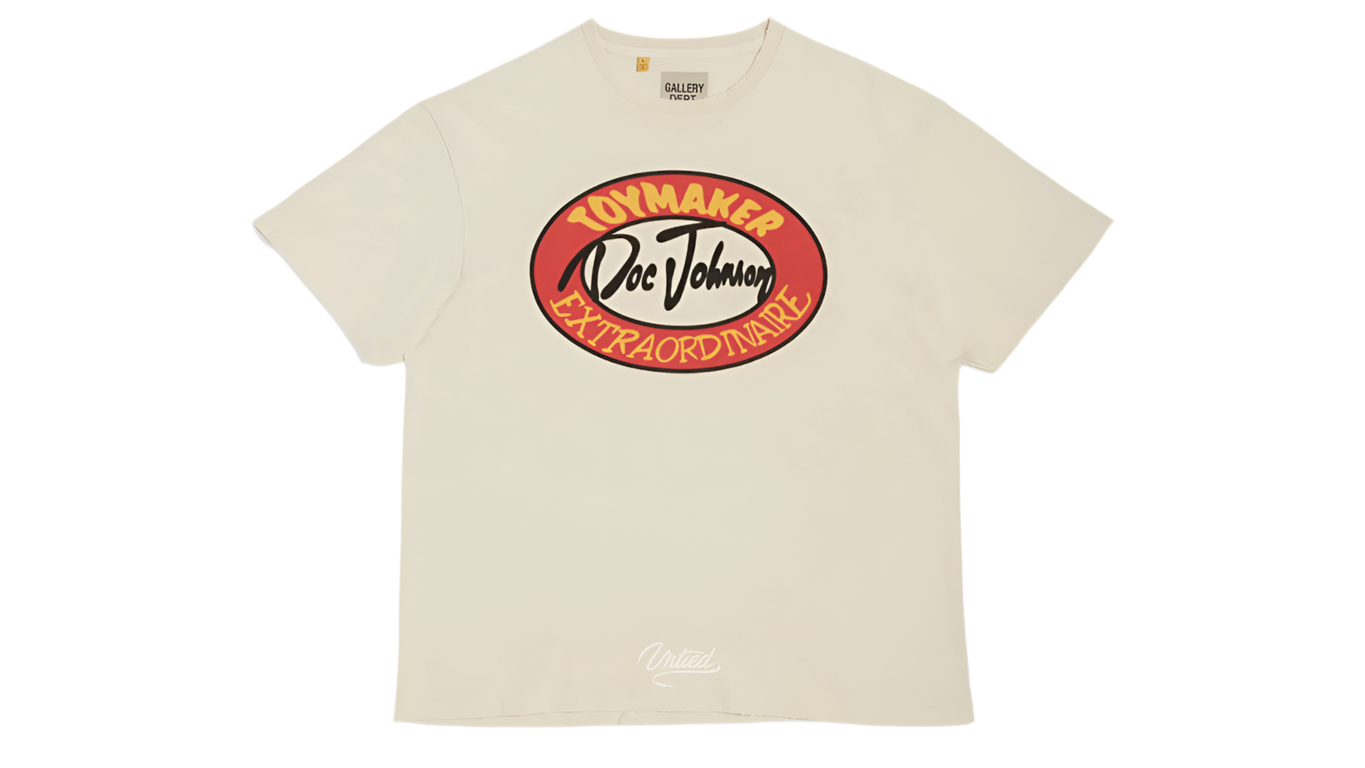 GALLERY DEPT. TOYMAKER DOC JOHNSON TEE ANTIQUE WHITE/CREAM