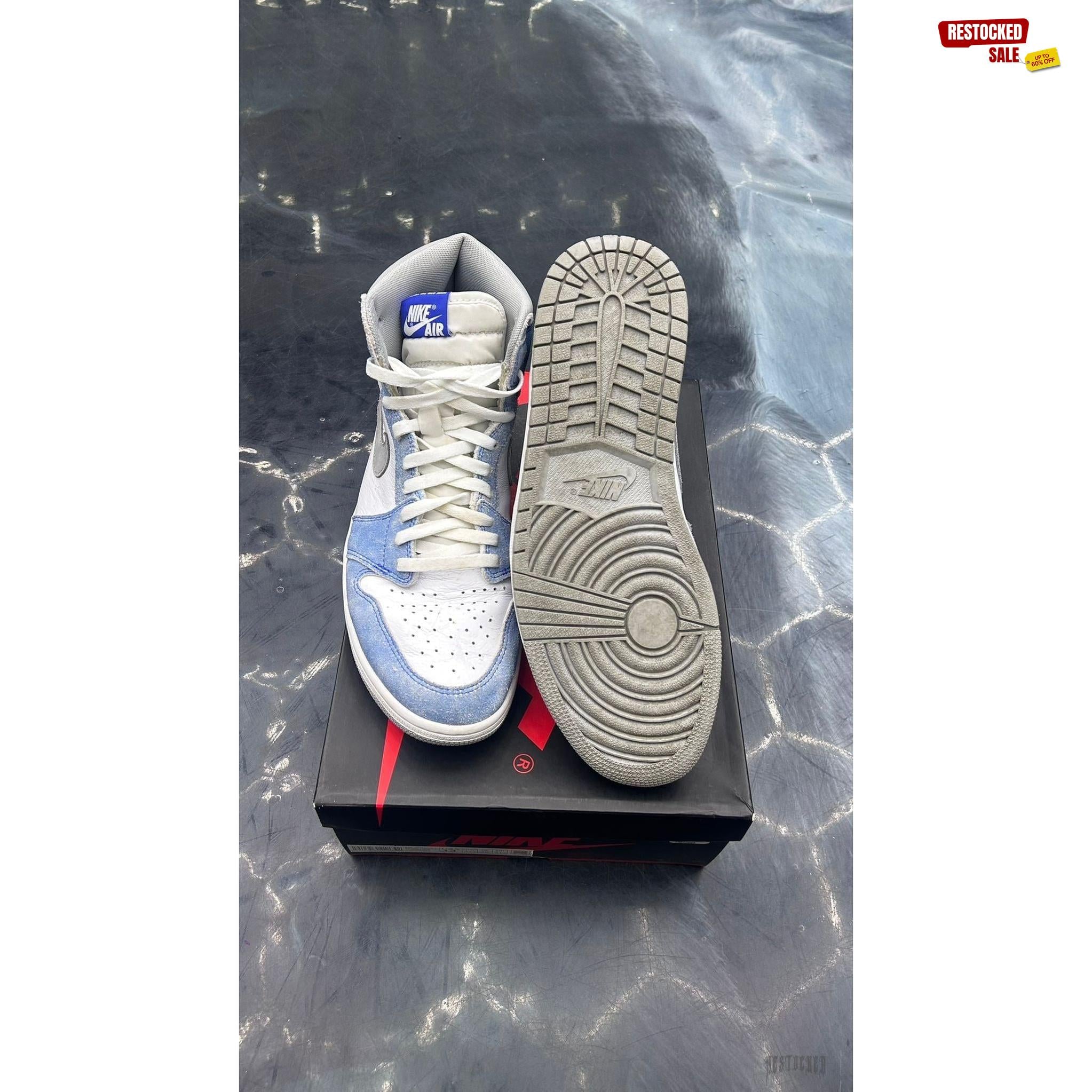 JORDAN 1 RETRO HIGH HYPER ROYAL SMOKE GREY PRE OWNED SIZE 13