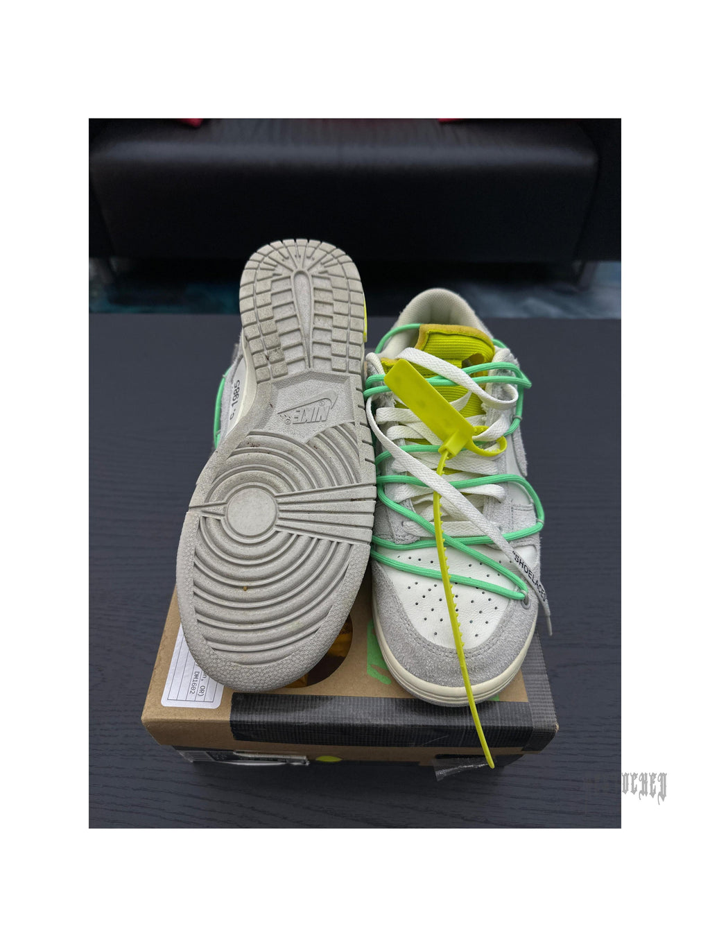 NIKE DUNK LOW OFF-WHITE LOT 14 PRE OWNED SIZE 11