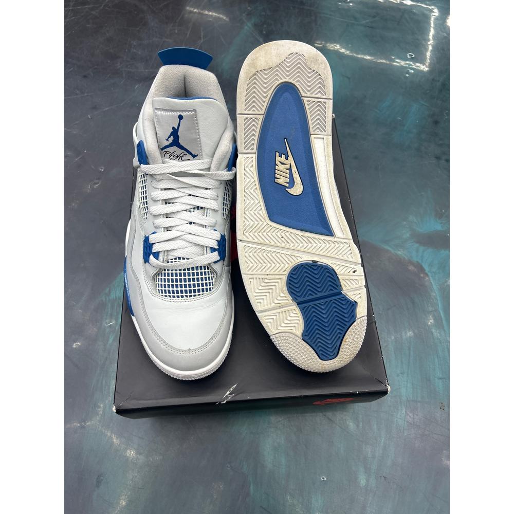 JORDAN 4 RETRO MILITARY BLUE PRE-OWNED SIZE 13