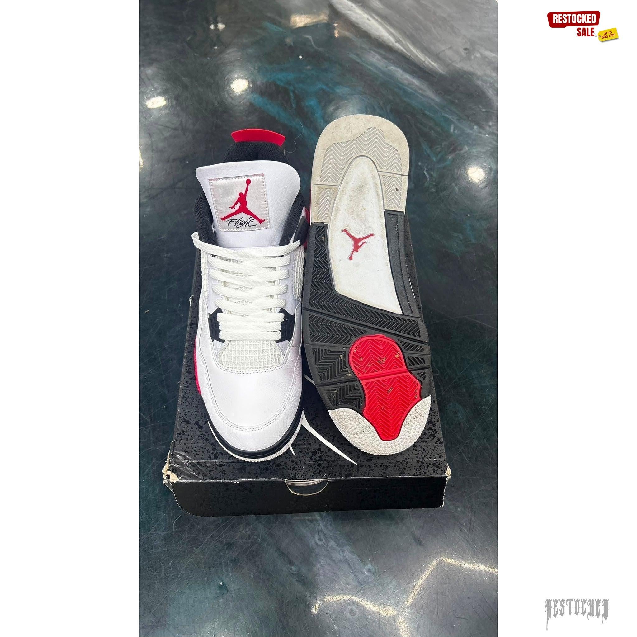 JORDAN 4 RETRO RED CEMENT PRE OWNED SIZE 13