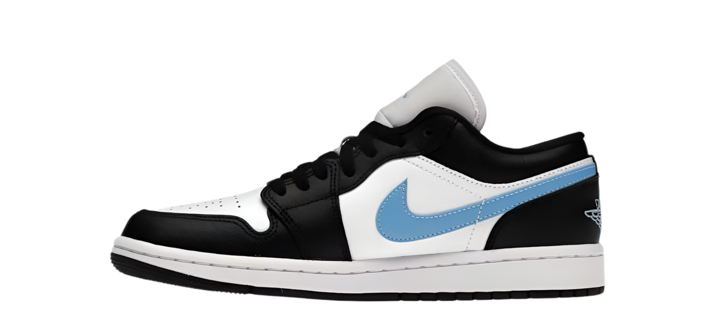 JORDAN 1 LOW BLACK UNIVERSITY BLUE WHITE (WOMEN’S)