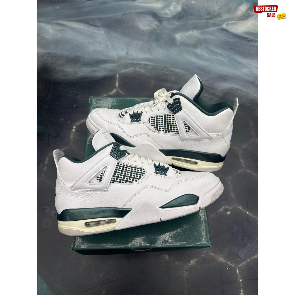 JORDAN 4 RETRO OXIDIZED GREEN PRE OWNED SIZE 12