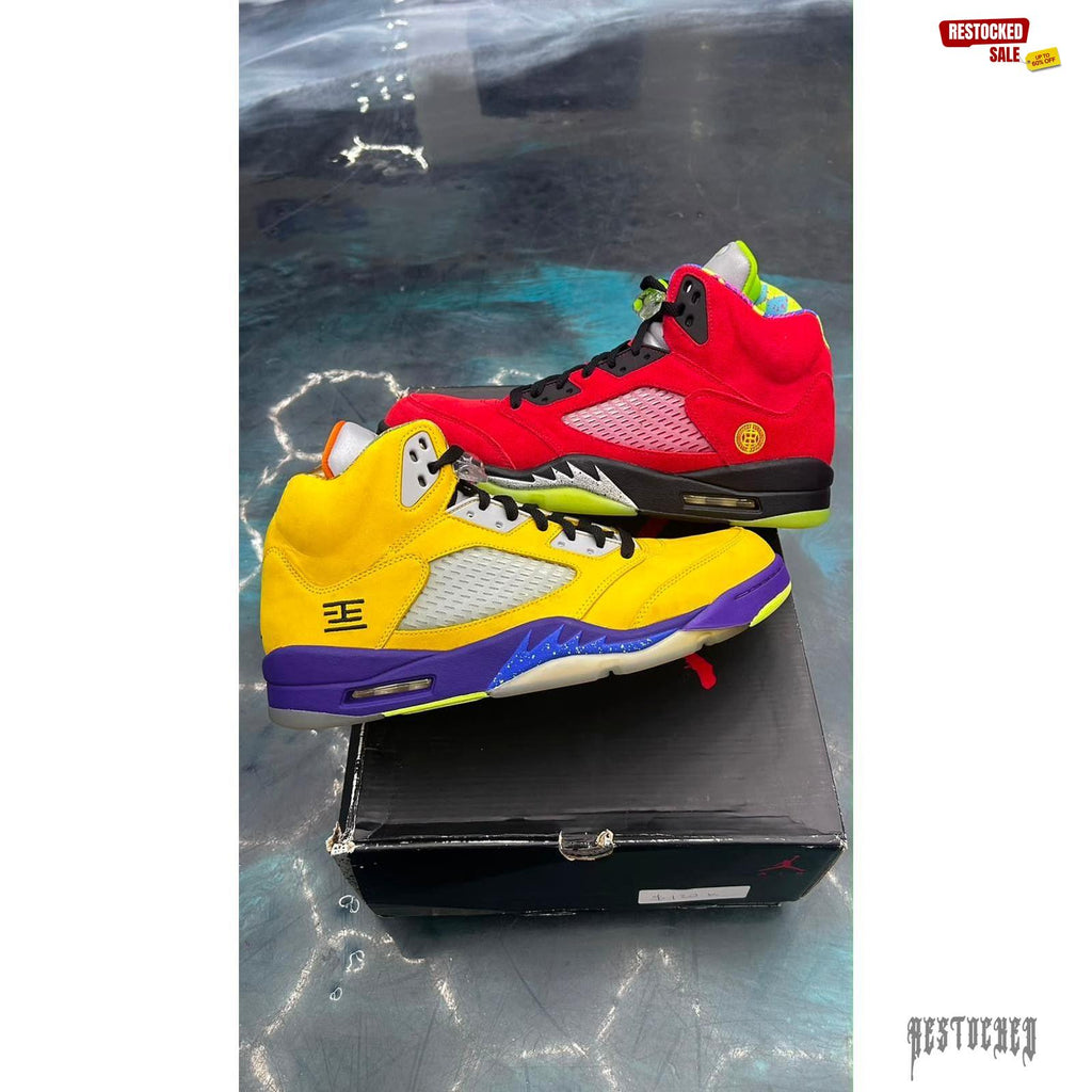 JORDAN 5 RETRO WHAT THE PRE OWNED SIZE 12.5