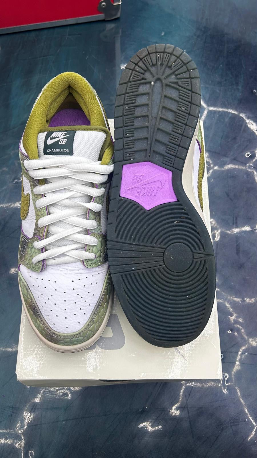 NIKE SB DUNK LOW ALEXIS SABLONE CHAMALEON PRE OWNED SIZE 12