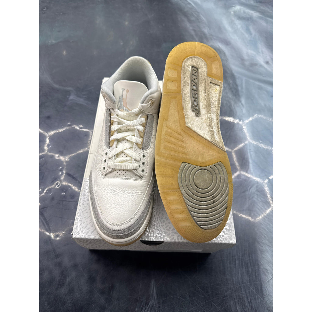 JORDAN 3 RETRO CRAFT IVORY PRE OWNED SIZE 10.5