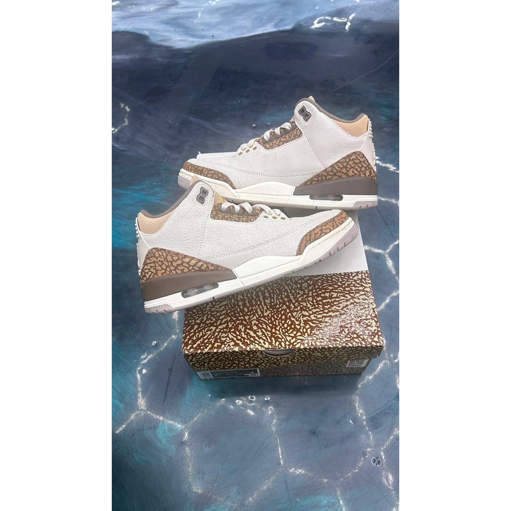 JORDAN 3 RETRO PALOMINO PRE OWNED SIZE 7.5