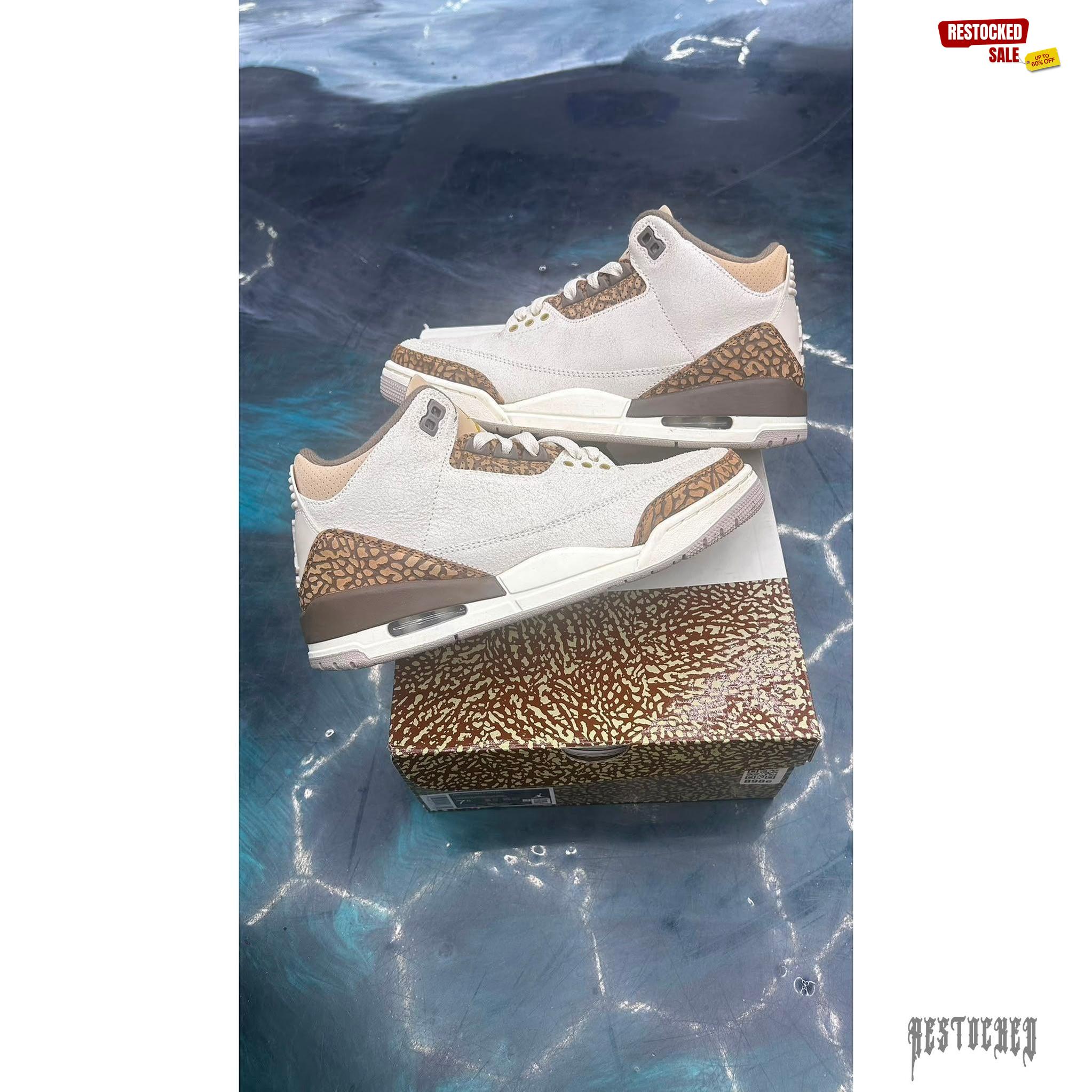 JORDAN 3 RETRO PALOMINO PRE OWNED SIZE 7.5
