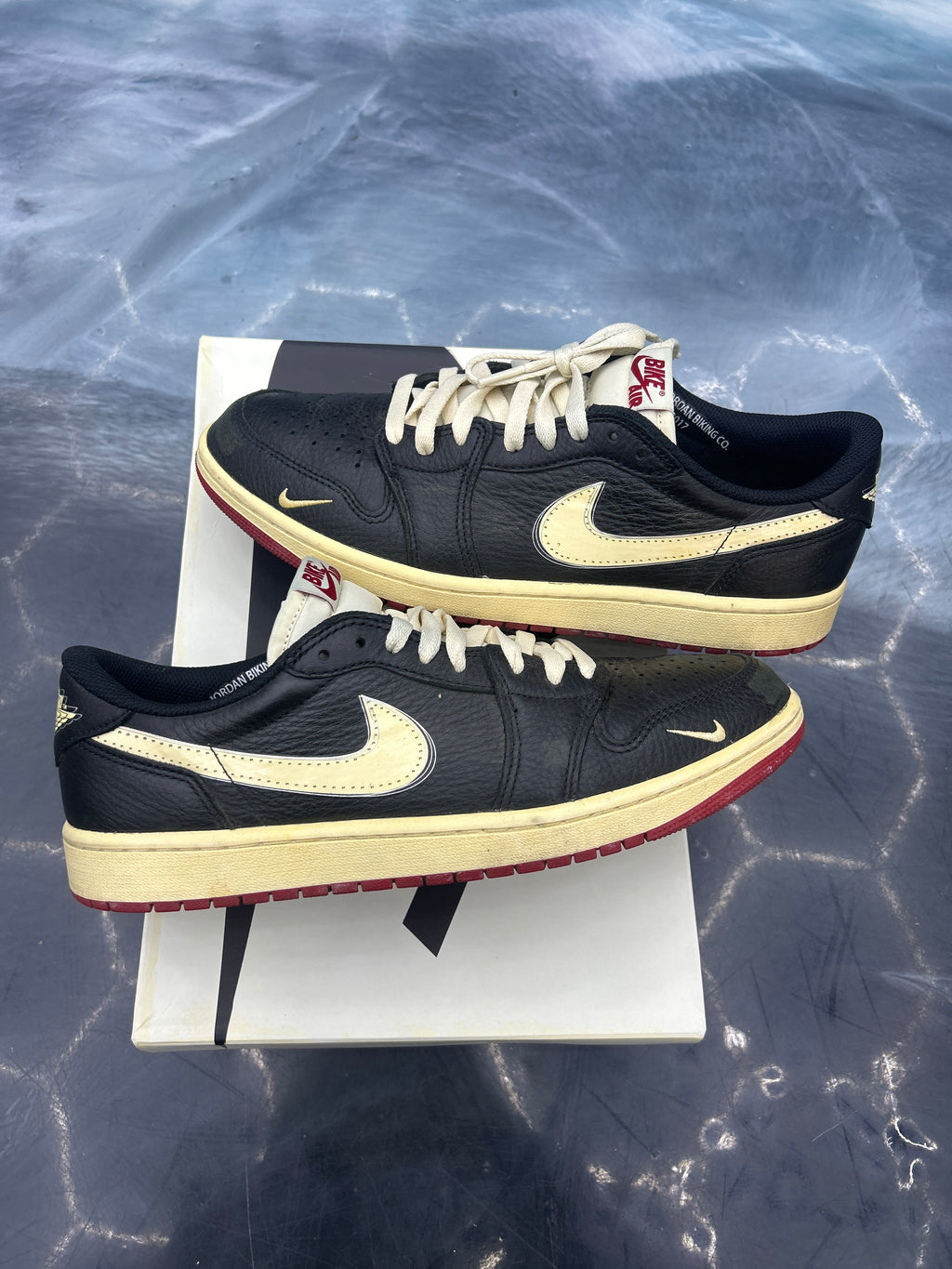 JORDAN 1 RETRO LOW OG NIGEL SYLVESTER BETTER WITH TIME PRE OWNED SIZE 10.5